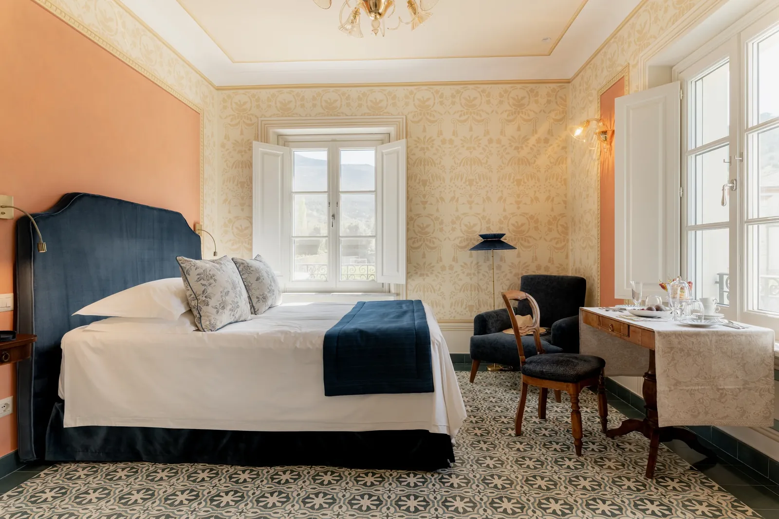 Suite della Camera blu a Villa Marie in Toscana