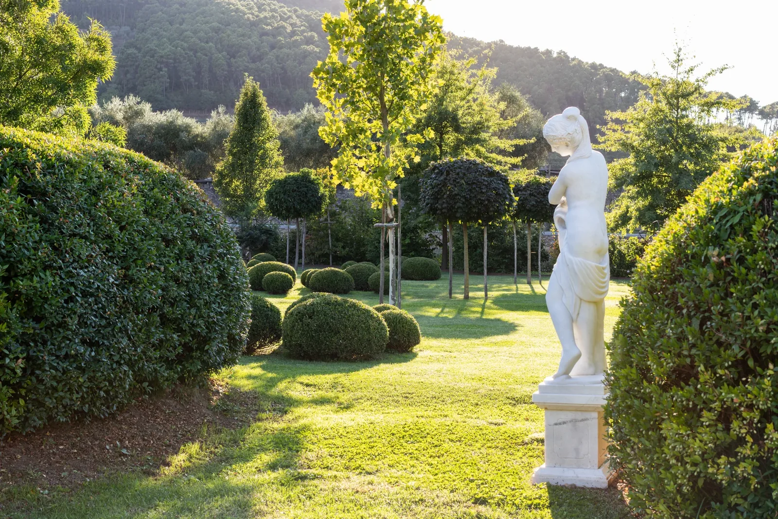 Garden at villa marie in tuscany