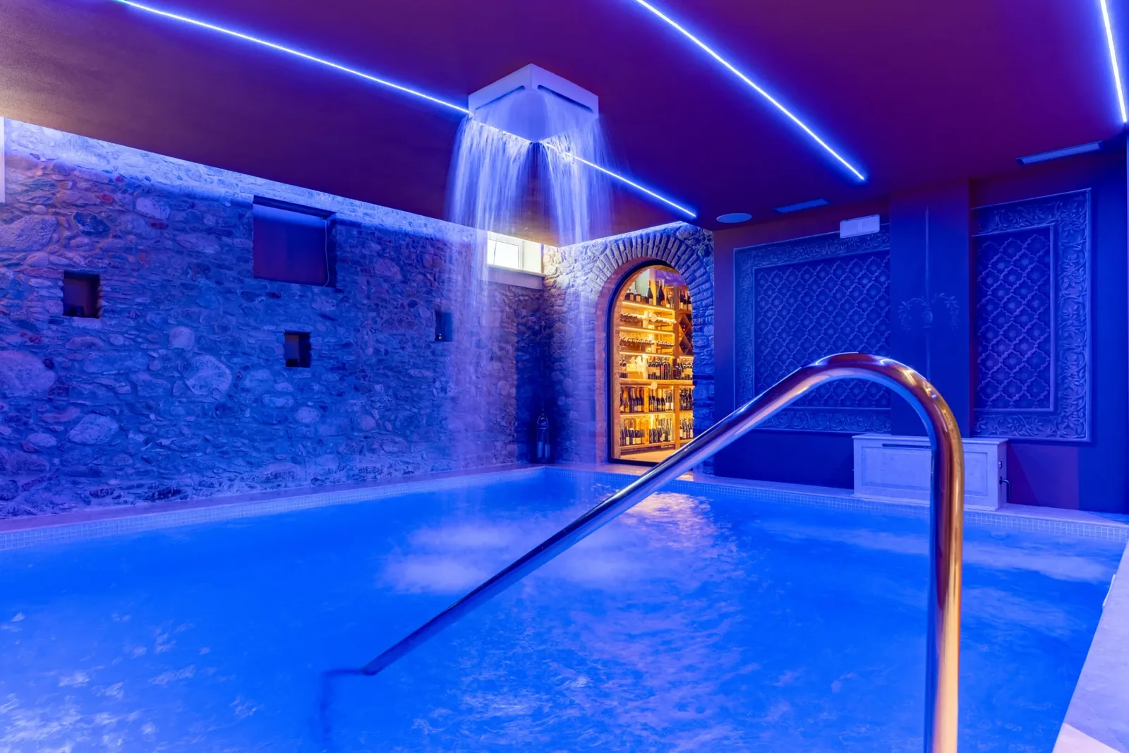 Indoor Pool at Villa Marie